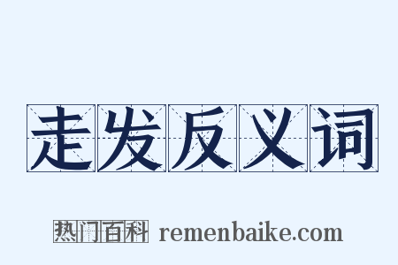 走发反义词是什么意思的图片